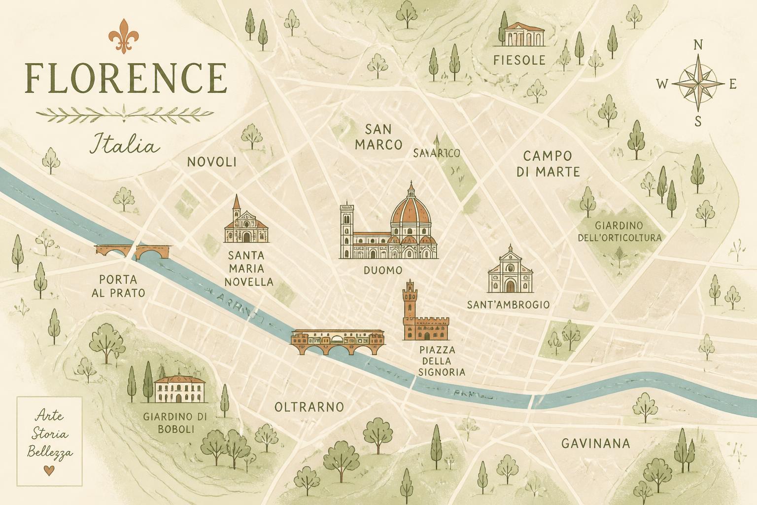 Map of Florence